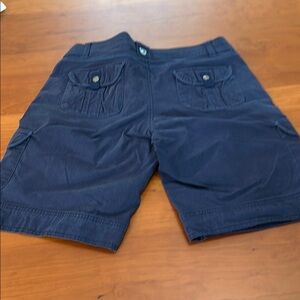 Kuhl Blue Cargo Shorts with Durable Cotton Blend